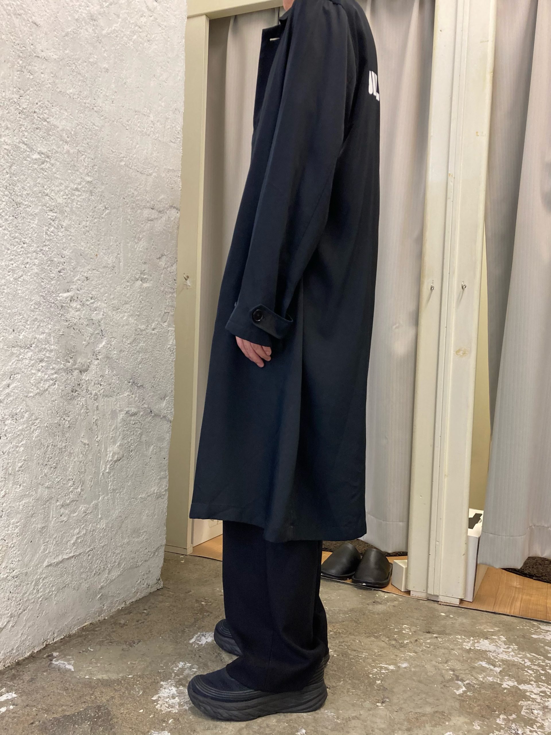 JIL SANDER】「TIPTON LOGO VISCOSE COAT 」 バックロゴステンカラー 