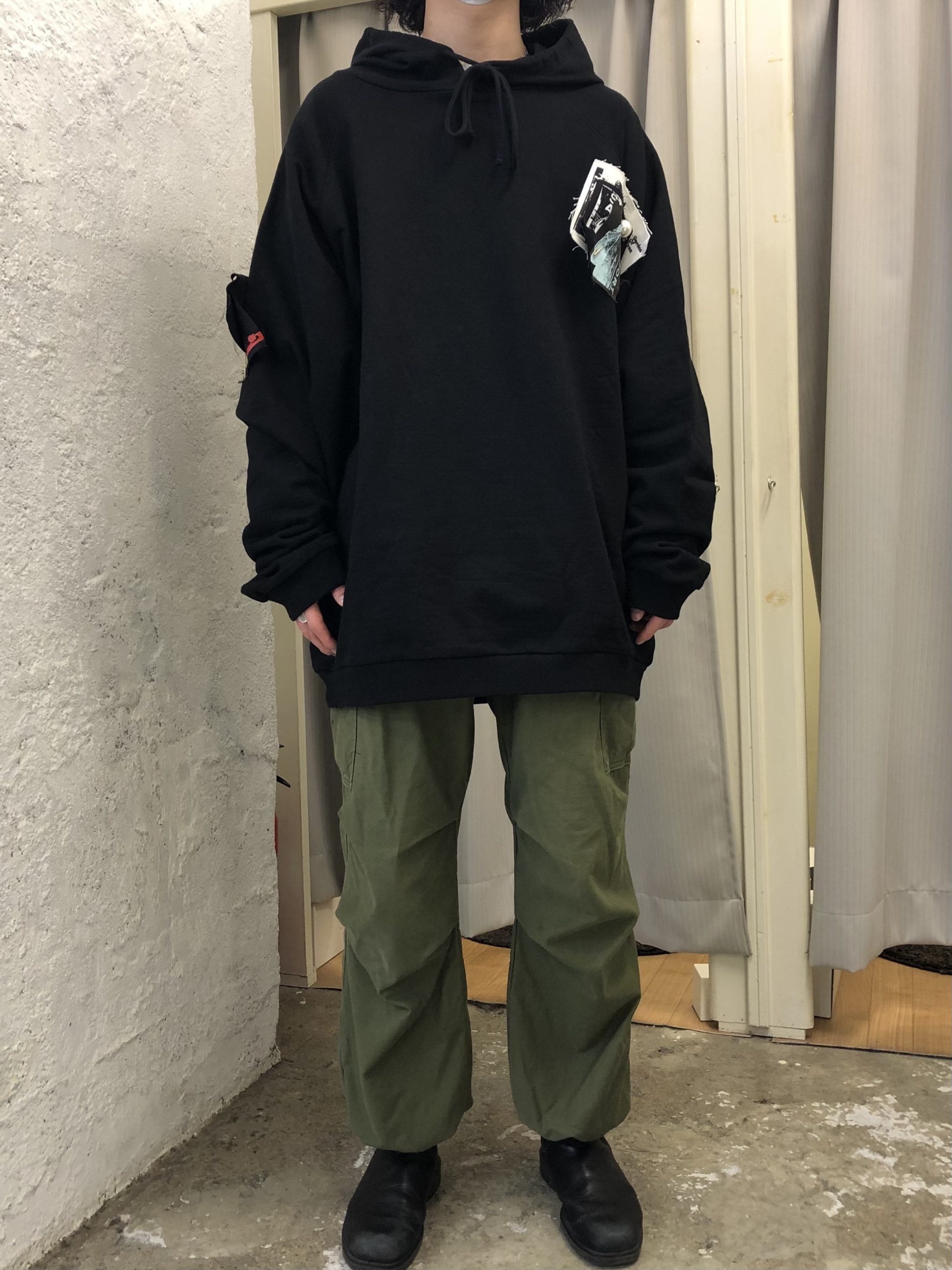 RAF SIMONS】パッチワークプルオーバーパーカー【買取入荷情報 