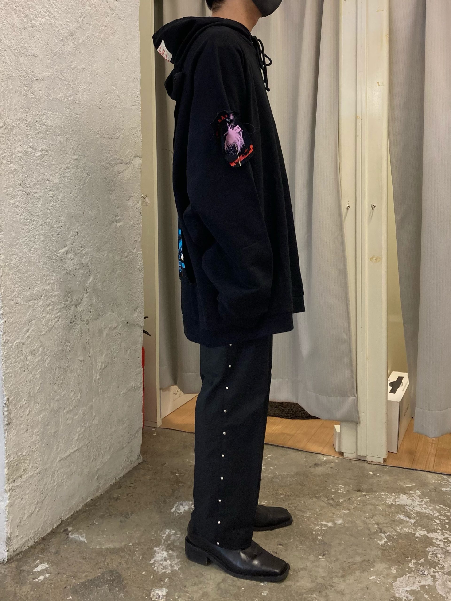 RAF SIMONS ラフシモンズ 20SS Regular fit hoodie with patches 