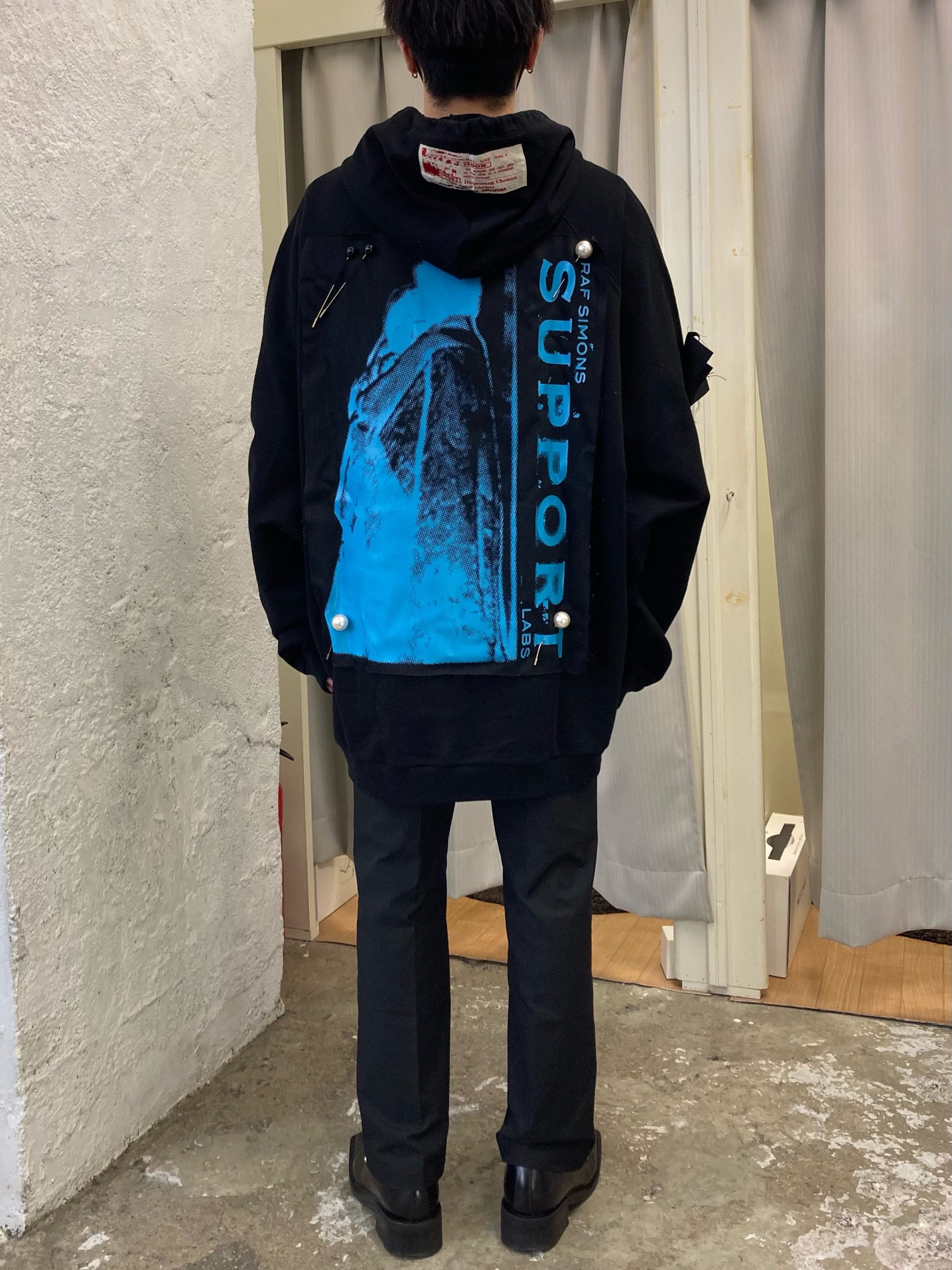 RAF SIMONS】パッチワークプルオーバーパーカー【買取入荷情報 