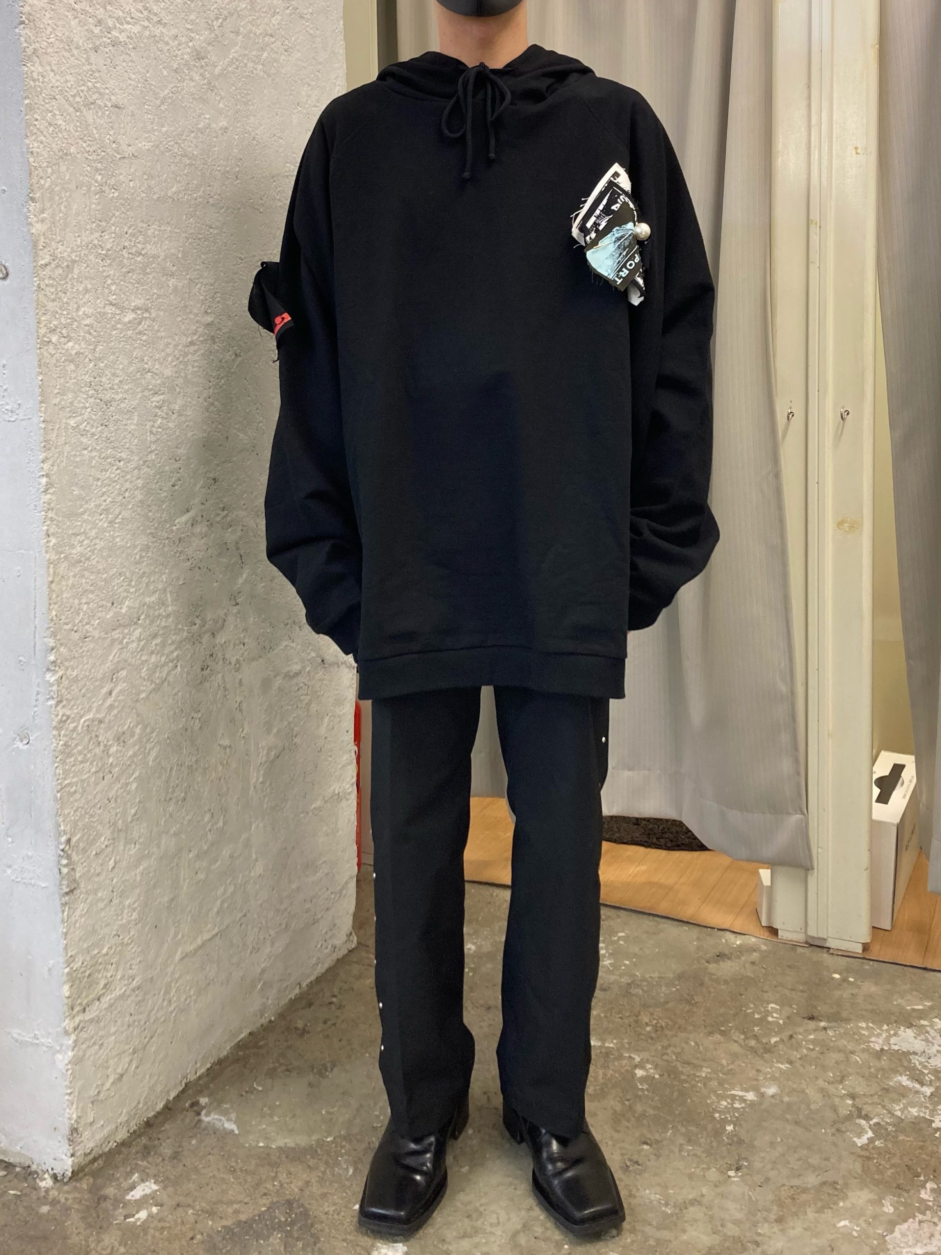 RAF SIMONS】パッチワークプルオーバーパーカー【買取入荷情報 