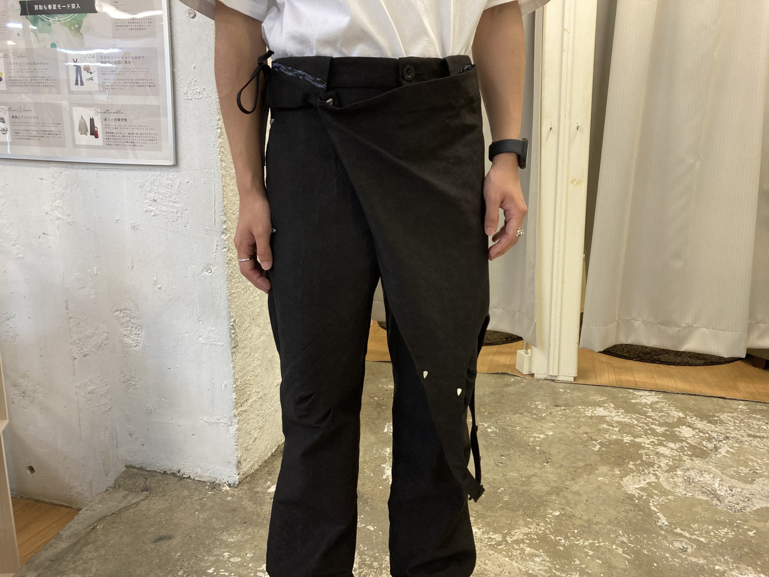 Kiko Kostadinov】「DORSET APRON TROUSER」 エプロントラウザーパンツ 