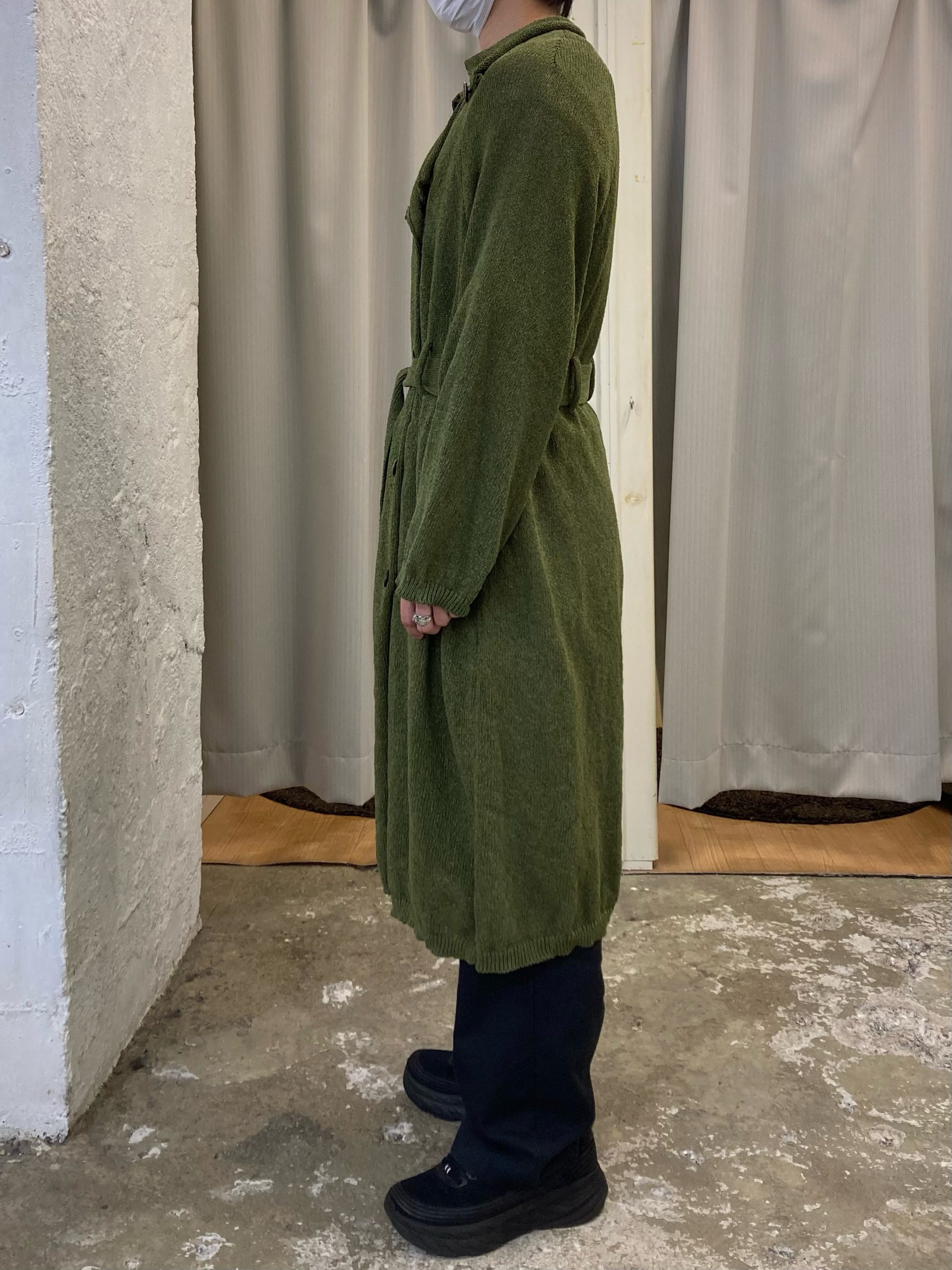 Kota Gushiken】「Knitted Washi Trench Coat」 ニットトレンチコート 