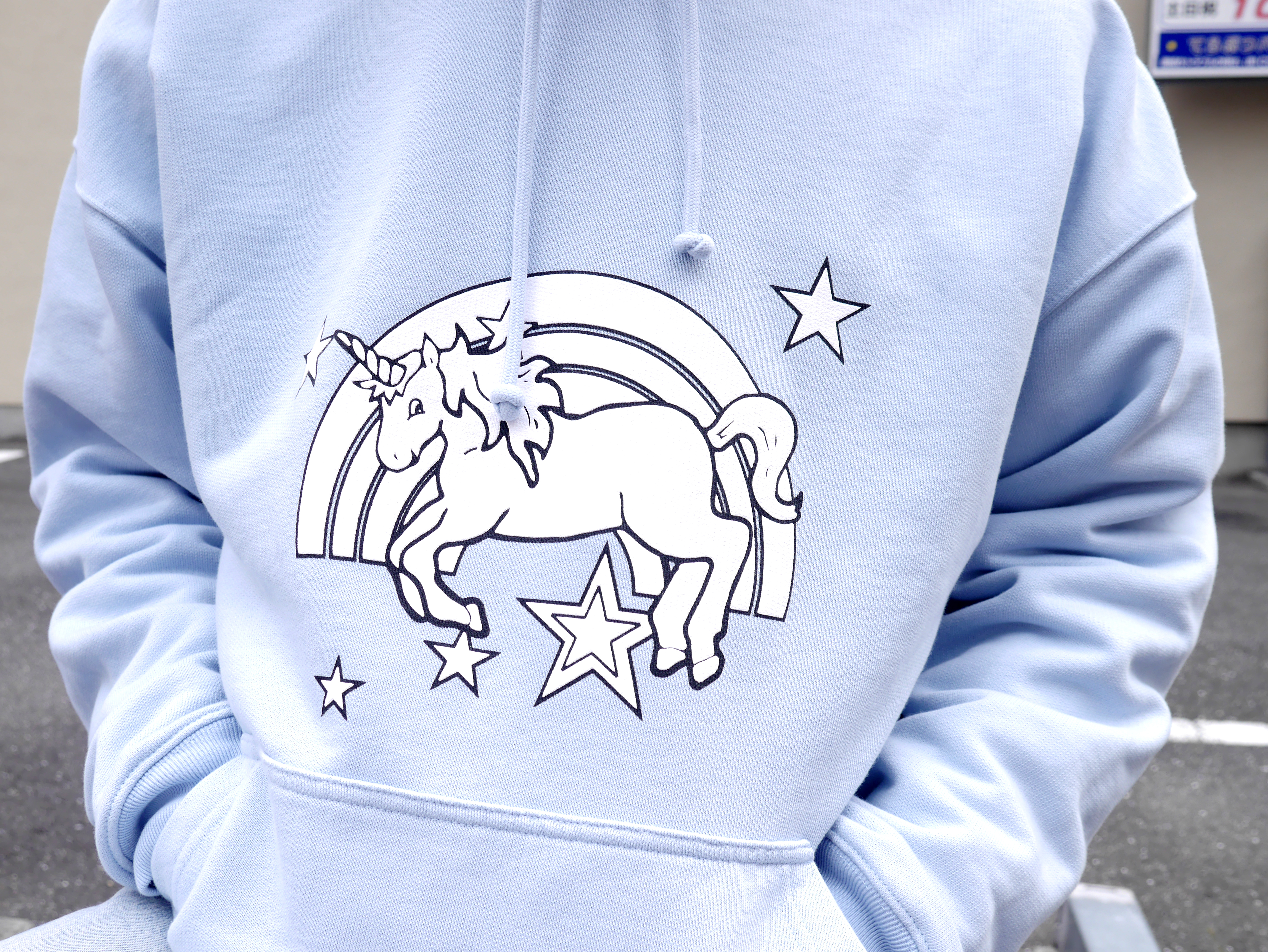 Vetements 21SS MAGIC UNICORN HOODIE BLUE