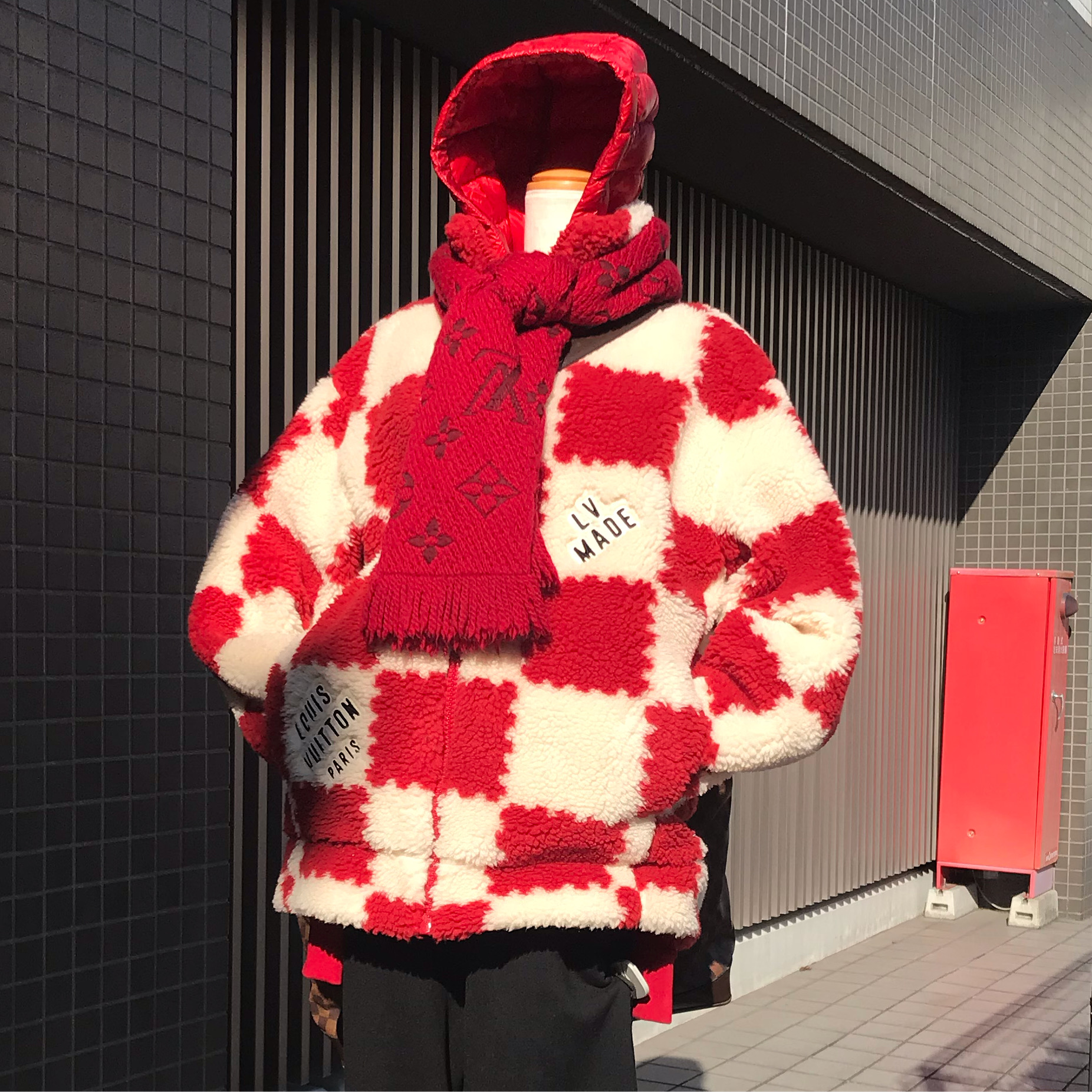 Louis Vuitton x Nigo Jacquared Damier Fleece Blouson