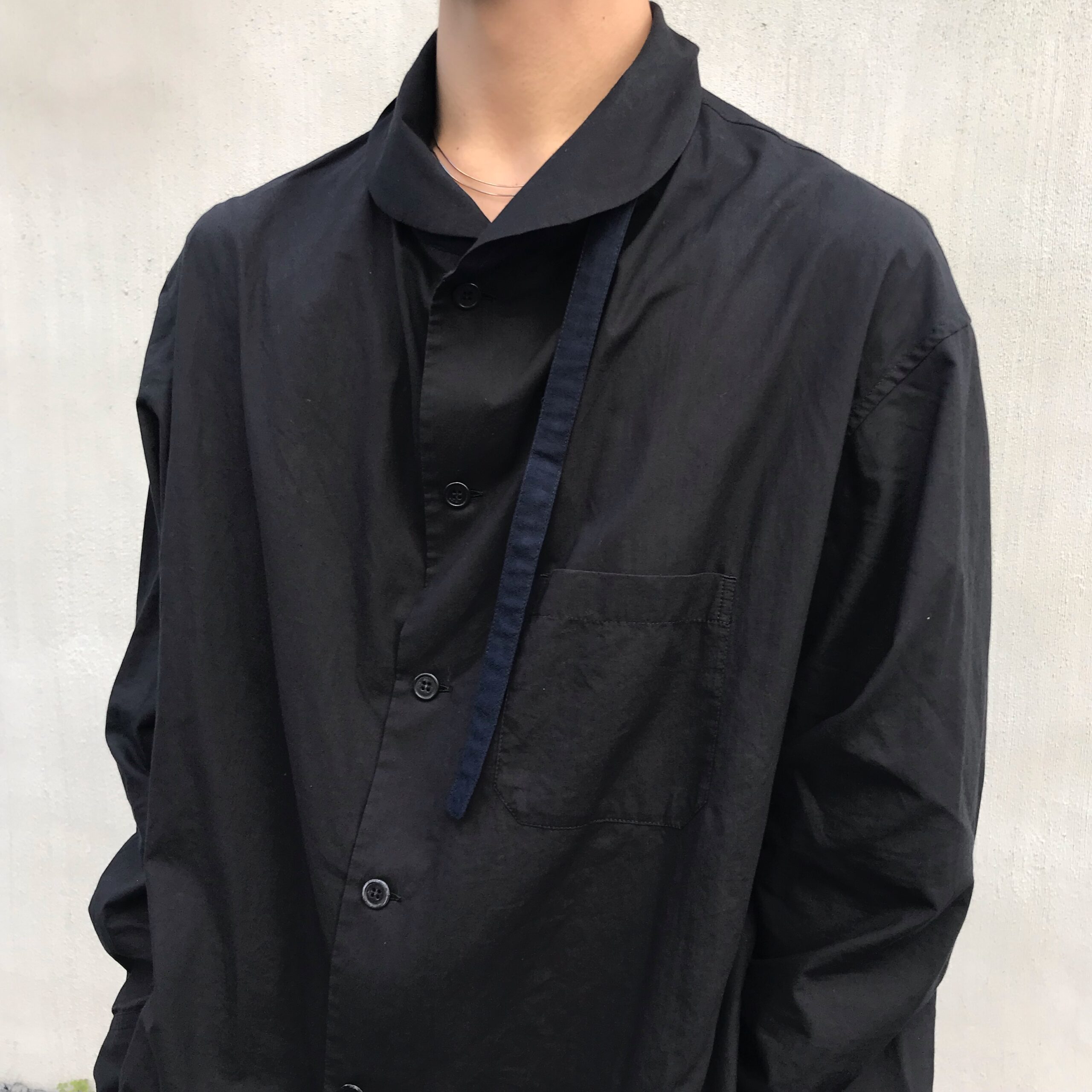 YOHJI YAMAMOTO pour homme ] 20AW サイドガゼット ピークドラペル