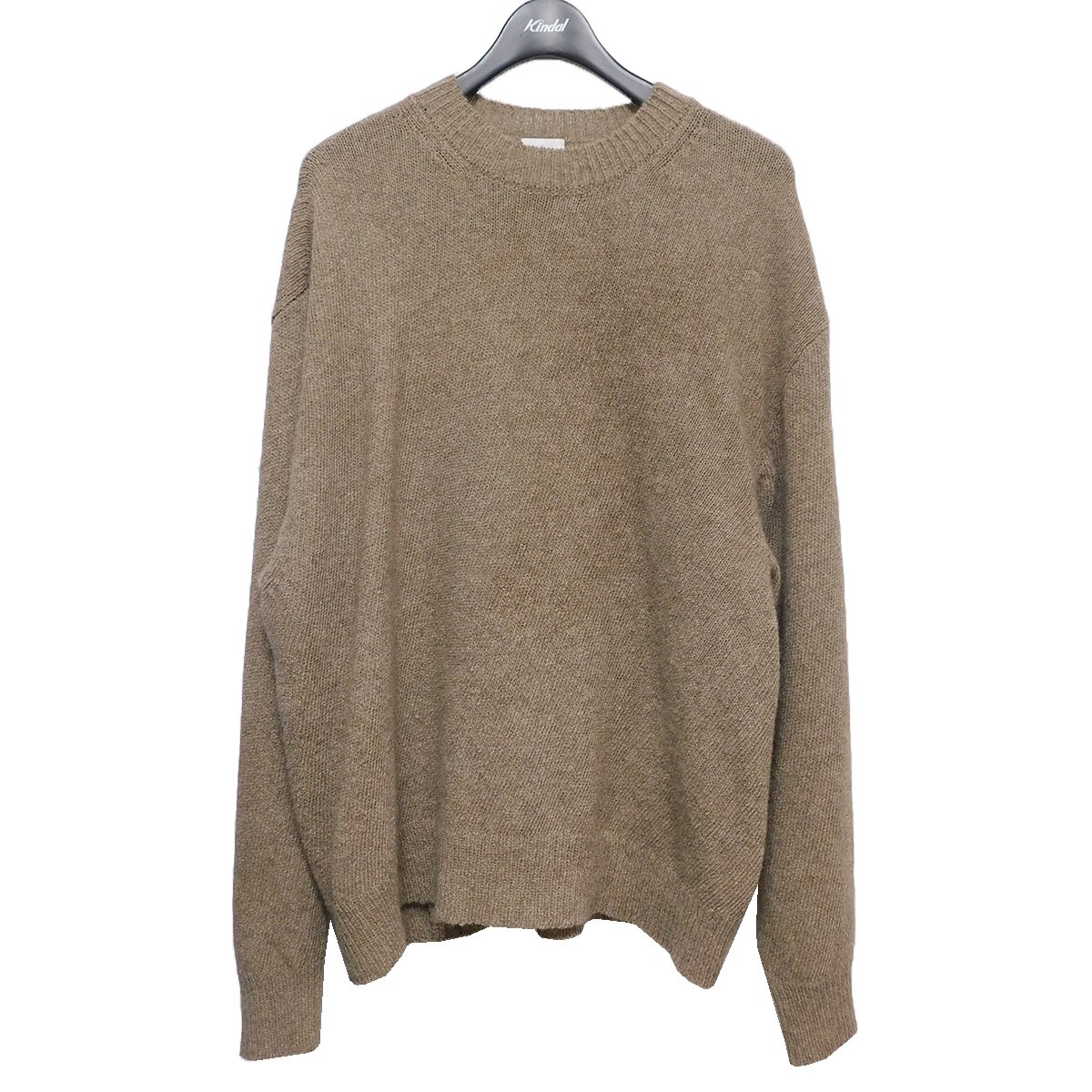 新品同様 comoli カシミヤ クルーネック ニット 1-
