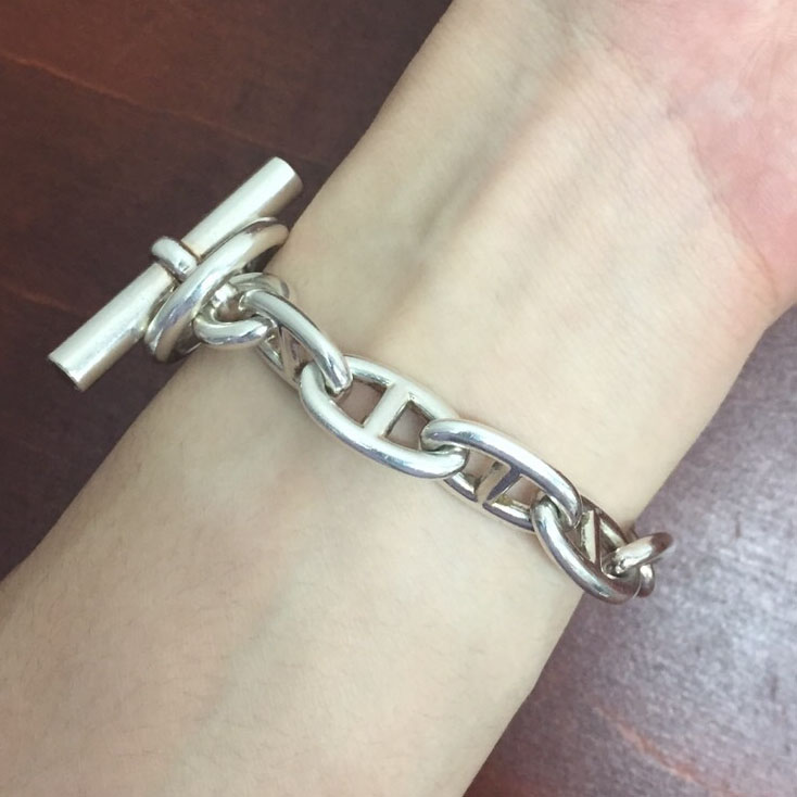 HERMES/エルメス】シェーヌダンクルシルバーブレスレット【買取入荷 