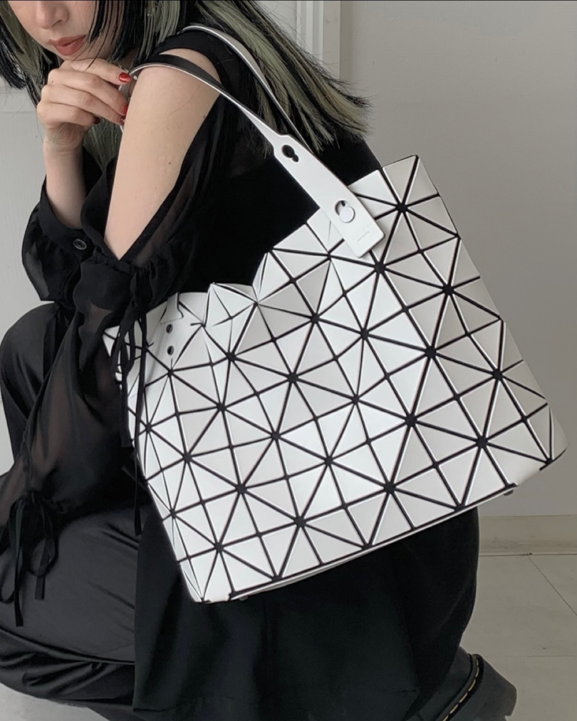 BAO BAO ISSEY MIYAKE】ロックマットトートバッグ 【買取入荷