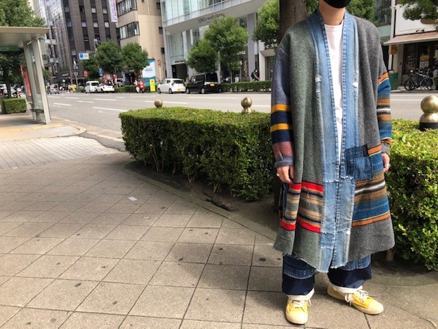 Greg Lauren/グレッグ ローレン】Mixed long blanket kimono【買取入荷