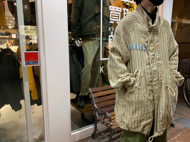 VISVIM】20SS DGREASE MONKEY CONOID SANTOME ストライプモッズコート 